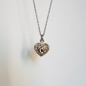 Brighton Silver Filigree Heart Pendant Necklace